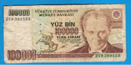 TURQUIA - TURKEY - 100.000 Liras 1970   Circulado  P-206 - Turchia