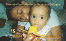 Micronesia, FSM-R-013 $5, Mother And Child, Promote Banana, 2 Scans. - Micronesia