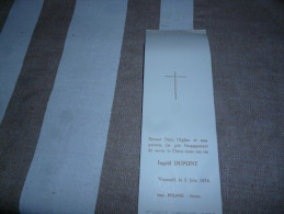 Souvenir Communion Ingrid DUPONT Wasmüel 1974 - Kommunion Und Konfirmazion