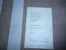 Souvenir Communion P BAUGNEE Trazegnies 1976 - Kommunion Und Konfirmazion