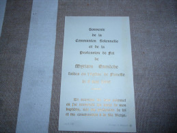 Souvenir Communion Myriam NAMECHE Floreffe 1966 - Kommunion Und Konfirmazion