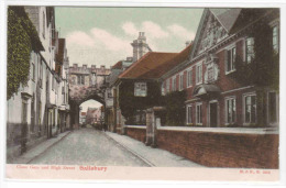 Close Gate High Street Salisbury Wiltshire UK 1910c Postcard - Salisbury