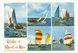 Cp, Voile, Et Sport De Mer, Multi-Vues, Voyagée 1970 - Vela