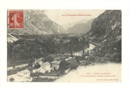 Cp, 09, Ussat-les-Bains, Vue Panoramique Prise De Lombrives, Voyagée - Other & Unclassified