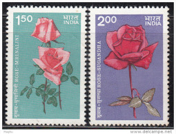 INDIA,1984,ROSES,SET 2 V, MNH,(**) - Neufs
