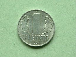 1963 A - 1 PFENNIG / KM 8.1 ( Uncleaned - For Grade, Please See Photo ) ! - 1 Pfennig