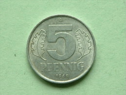 1968 A - 5 PFENNIG / KM 9.1 ( Uncleaned - For Grade, Please See Photo ) ! - 5 Pfennig