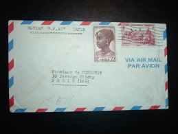 LETTRE PAR AVION POUR FR TP SENEGAL 1F+ TP COTE D'IVOIRE 20F OBL.MEC. 13 VIII 1948 DAKAR PRINCIPAL - Briefe U. Dokumente