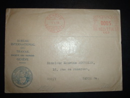 LETTRE EMA 469 à 0005 Du 15 V 34 GENEVE CONSIG.LETT. + BUREAU INTERNATIONAL DU TRAVAIL + SOCIETE DES NATIONS - European Community