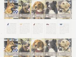 Australia 2008 Working Dogs Gutter Strip - Sheets, Plate Blocks &  Multiples