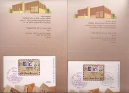 Israel - 1991, Michel/Philex  2x  Block 43,  Imperforate Sheets X2 In Folder Bale MS 44a,postfrisch Und Gestempelt. - Unused Stamps (with Tabs)
