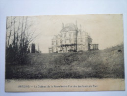 ANTOING  :  Le Château De La KENNELEE Vu D'un Des Bas Fonds Du Parc   1920 - Antoing