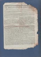 LE THERMOMETRE POLITIQUE 1 FRUCTIDOR AN 7 - VENISE NAPLES LIVOURNE BOLOGNE - INDE - EGYPTE SIDNEY SMITH BONAPARTE - Giornali - Ante 1800