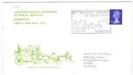 VER2784 - GRAN BRETAGNA 1971 ,  Philatelic Congress . Norwich - Storia Postale