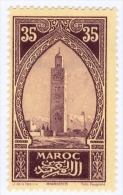 MAROCCO FRANCESE, FRENCH MOROCCO, MARRAKECH, 1923, FRANCOBOLLO NUOVO (MLH*), Scott 101, YT 109 - Usati