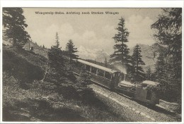 Carte Postale Ancienne Suisse - Wengeralp Bahn. Aufstieg Nach Station Wengen - Chemin De Fer - Wengen