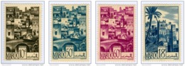 MAROCCO FRANCESE, FRENCH MOROCCO, MONUMENTI, 1947-1948, FRANCOBOLLI NUOVI (MLH*), Scott 221,223,243 - Nuevos