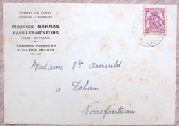 BON DE COMMANDE CHARBON POUR Maurice BARRAS FAYS LES VENEURS OFFAGNE  De  MME Vve ARNOULD DOHAN - 1950 - ...