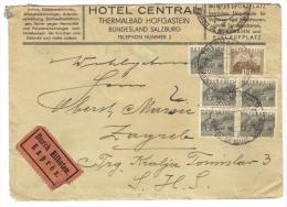 VER2856 - AUSTRIA 1932 , Hotel Central Thermalbad - Hotels, Restaurants & Cafés