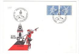 VER2860 - SVIZZERA , 18 Regiophil 1986 : FDC - Tête-bêche