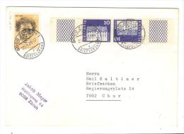 VER2863 - SVIZZERA , Lettera Del 29/1/1973 Per Chur - Tete Beche