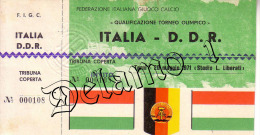 Naz. Di Calcio Italiane-- TERNI--. Biglietto Originale Incontro -- ITALIA -- D. D. R. 1971 - Habillement, Souvenirs & Autres