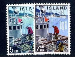 4124x)  Iceland 1963 - Sc# 354/55 ~ Used - Gebruikt