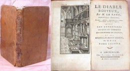 Le DIABLE BOITEUX Par Le Sage / Mortier Éditeur à Amsterdam 1789 / Rare Ex-libris M.J.P. Mouton Fontenille De La Clotte - 1701-1800