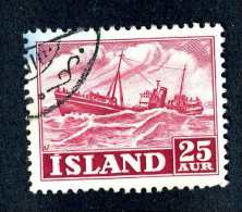 4145x)  Iceland 1950 - Sc# 260 ~ Used - Used Stamps