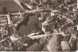 DUCEY .. VUE AERIENNE .. LES DEUX PONTS ET LE MOULIN - Ducey