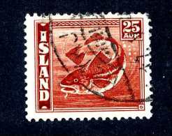 4154x)  Iceland 1945 - Sc# 225 ~ Used - Usati