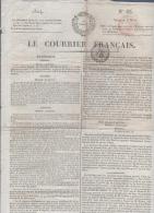 LE COURRIER FRANCAIS 5 03 1824 - ESPAGNE - ELECTIONS PARIS - ECOLE DE SOREZE - THEATRE GYMNASE DRAMATIQUE - 1800 - 1849