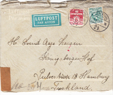 KING CHRISTIAN X, STAMPS ON COVER, 3RD REICH CENSORED, 1940, DENMARK - Briefe U. Dokumente
