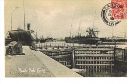 CARDIFF - ROATH DOCK - ROYAUME UNI- PAYS DE GALLES - Cpa  Voyagée  1910 - Glamorgan