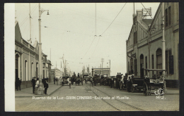 PUERTO DE LA LUZ Gran Canaria (Spain) - Entrada Al Muelle - Carte Photo RARE - La Palma