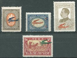 BULGARIA Yvert # A 1/4 Complete Set Mint H VF - Airmail