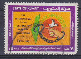 Kuwait 1986 Mi. 1118     70 F Internationaler Tag Der Solidarität Mit Dem Palästinensischen Volk Landkarte Map - Koeweit