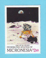 MICRONESIE EXPLORATION DE LA LUNE ESPACE 1989 / MNH** / BM 121 - Micronesia