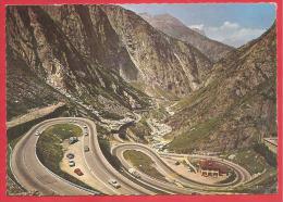 CARTOLINA VIAGGIATA  SVIZZERA - Gotthardstrasse - Passo Del Gottardo - ANNULLO MENDRISIO 1969 - Mendrisio