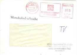 DDR Schmalkalden AFS 1982 VEB Werkzeugkombinat Wirtschaftsdrucksache - Macchine Per Obliterare (EMA)