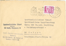 DDR Berlin-Köpenick MWST 1977 Haushaltversicherung Sportmedizinischer Dienst Der DDR - Maschinenstempel (EMA)