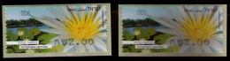 Blue Water Lily ATM 001+006  Israel 2013 - Franking Labels