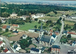 Montignies-St-Christophe - Joilie Vue Aérienne Du Centre Du Village Avec Vue Du Château-ferme - Erquelinnes