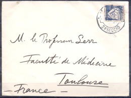LETTRE  De LISBOA Annee 1933  Timbre  LES LUSIADES  1.60es Bleu   SEUL Sur LETTRE  Pour TOULOUSE - Lettres & Documents