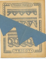 POINTS De TRICOT BRODERIE COUTURE 1900 Protège Cahier / GODCHAUX PARIS - Coberturas De Libros