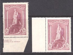 Australia 1938 Robes 5 Shillings Thick & Thin MH - Mint Stamps