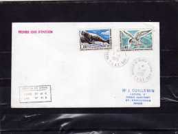 T A A F ENV.  1ER JOUR TIMBRES N° 58 Et 61 - FDC