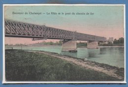 68 - CHALAMPE --  Le Rhin Et Le Pont Du.... - Chalampé