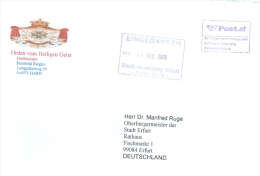 Österreich Hard Postage Paid Stempel 2005 Orden Vom Heiligen Geist Großmeister Brief Nach Deutschland - Covers