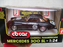 ESCI CB CAR - MERCEDES 300 Sl  GULLWING Carrera Panamericana AVEC SA  BOITE   Scala 1/24 - Altri & Non Classificati